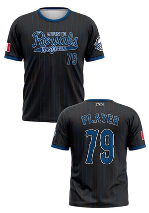Elite T-Shirt | Black with Pinstripes