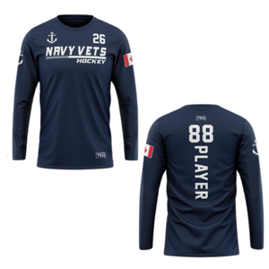 Elite Long Sleeve | Navy Vets Hockey