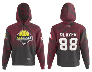 Elite Hoodie | ALLBALL Maroon Camo