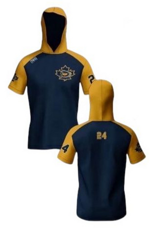 Elite Short Sleeve Hoodie | Navy
