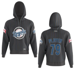 Elite Hoodie- | Pinstripe with Logo