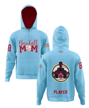 Elite Hoodie | Baseball Mom Light Blue