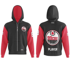 Elite Zip-Up Hoodie | Black & Red