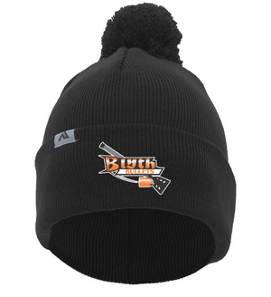 Knit Fold Over Pom-Pom Beanie