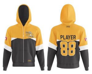 Elite Hoodie Full Zip | Yellow & Black