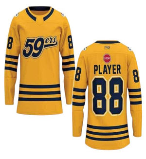 Elite Hockey Jersey (No Sponsor Logo) | Yellow Jersey