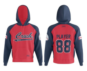Elite Hoodie | Red with Navy Sleeves