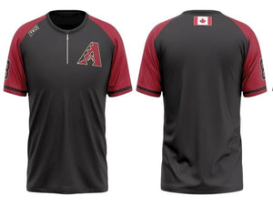 Elite Quarter Zip Jacket | Black & Red
