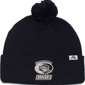 Knit Fold Over Pom-Pom Toque