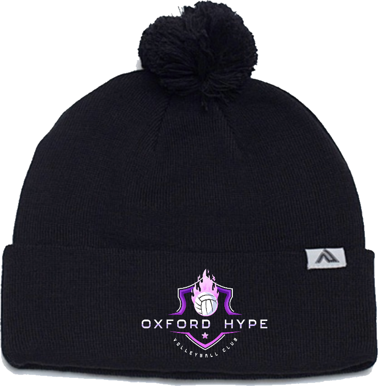 Knit Fold Over Pom-Pom Toque