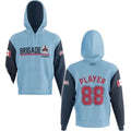 Elite Hoodie | Bridge with Light Blue/Navy Sleeves