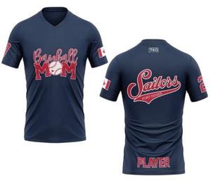 Elite T-Shirt | Baseball Mom Vneck
