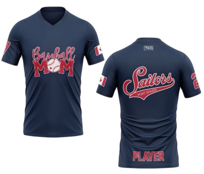 Elite T-Shirt | Baseball Mom Vneck