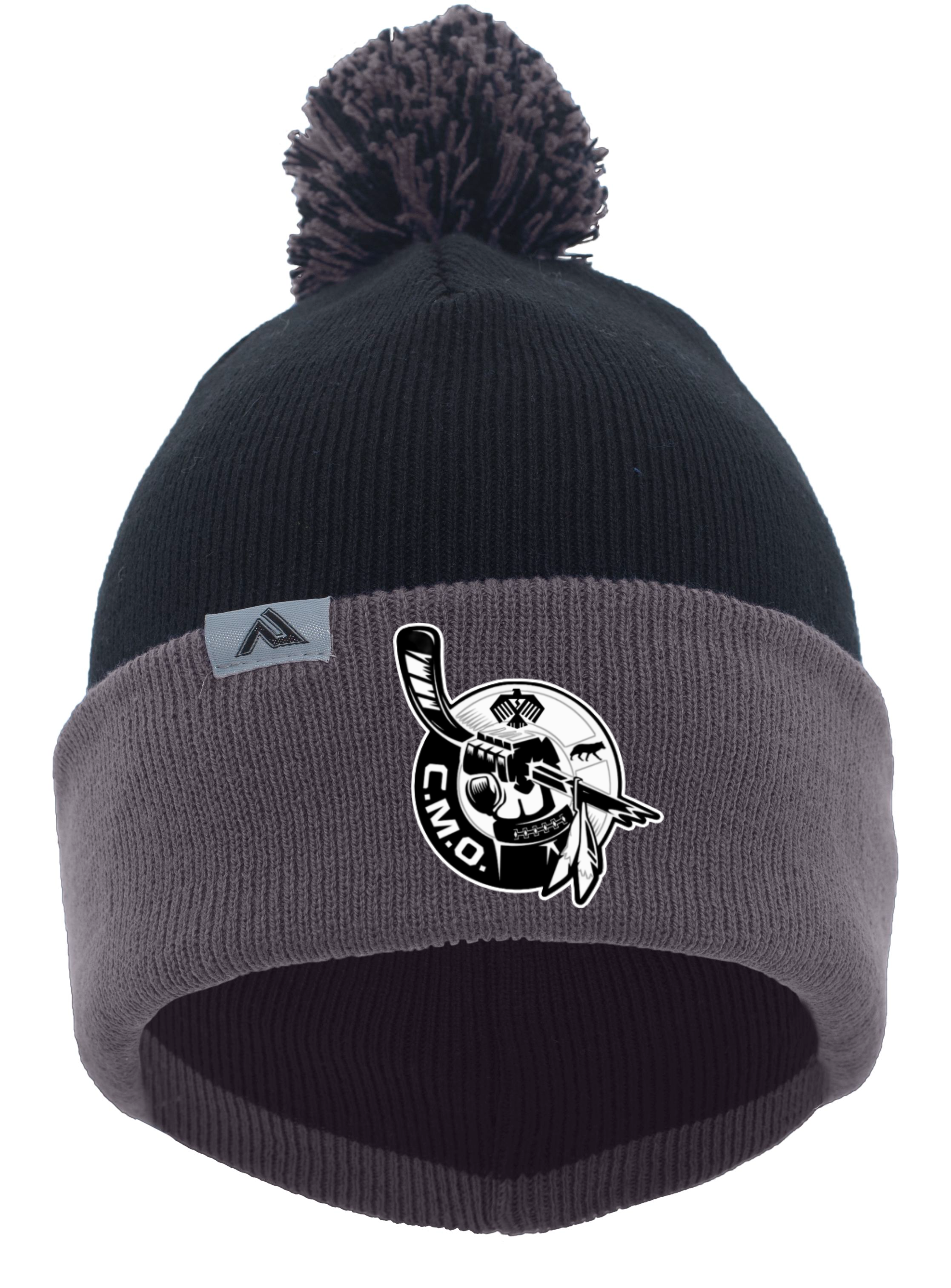 Pacific Headwear Knit Fold Over Pom-Pom Beanie