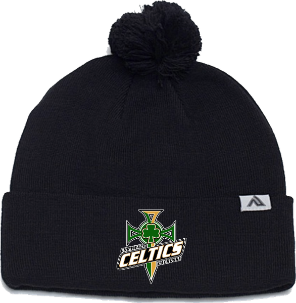 Pacific Headwear Knit Fold Over Pom-Pom Beanie