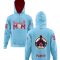 Elite Hoodie | Baseball Mom Light Blue