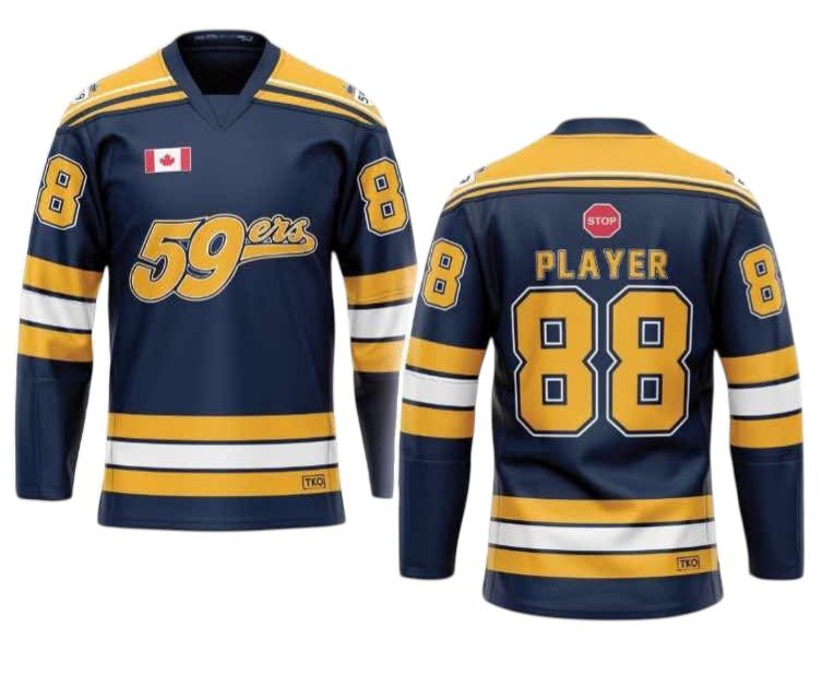 Elite Hockey Jersey (No Sponsor Logo)  | Blue Jersey