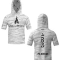 Elite Short Sleeve Hoodie | Grey Camo