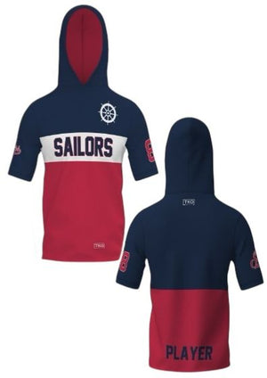 Elite Short Sleeve Hoodie | Stripe