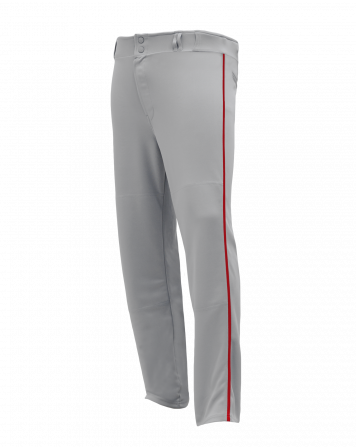 Athletic Knit Adult/Youth Open Bottom Piped Baseball Pants