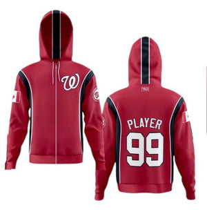 Elite Full Zip Hoodie | Red