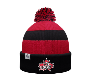 Ingersoll Express Pacific Headwear Knit Fold Over Pom-Pom Beanie