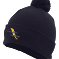 Knit Fold Over Pom-Pom Toque