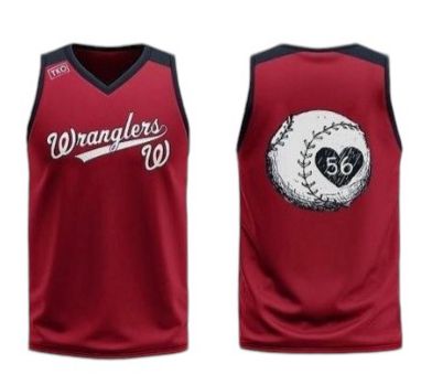 Elite V-Neck Tank | Baseball Mom (Red)