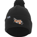 Knit Fold Over Pom-Pom Beanie