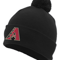 Knit Fold Over Pom-Pom Toque