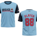 Elite T-Shirt | Light Blue with Navy Sleeve