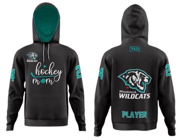 Wildcats Hoodie | Hockey Mom Black