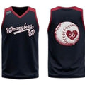 Elite V-Neck Tank | Baseball Mom (Navy)