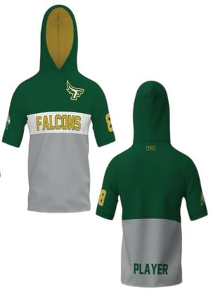Elite Short Sleeve Hoodie | Falcons Stripe