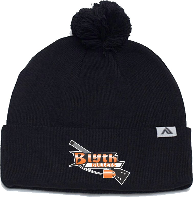 Knit Fold Over Pom-Pom Beanie