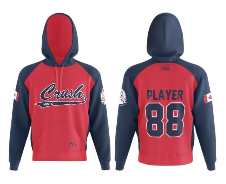 Elite Hoodie | Red with Navy Sleeves