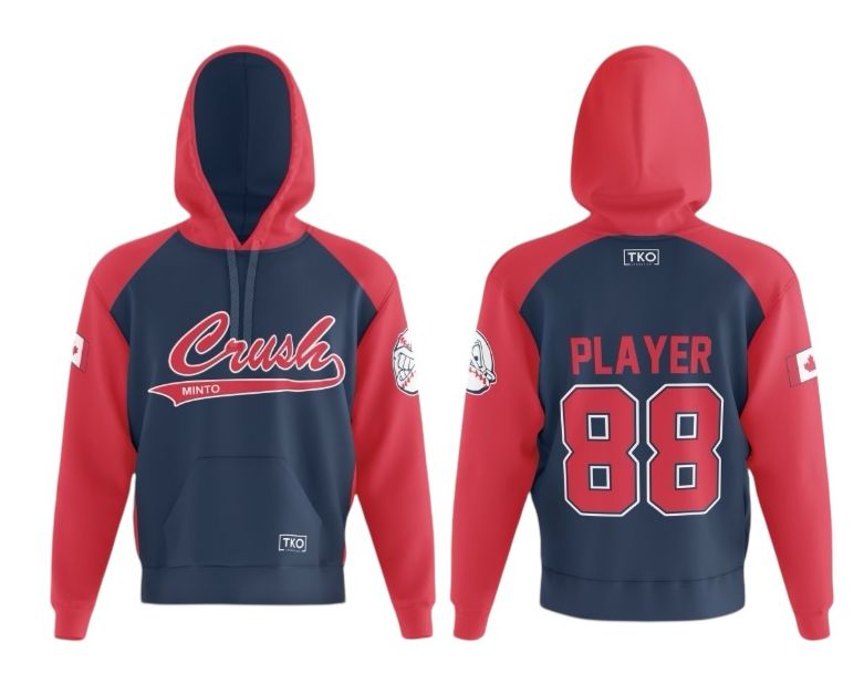 Elite "Navy" Hoodie- Red Sleeves