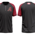 Elite Quarter Zip Jacket | Black & Red