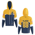 Elite Full Zip Hoodie | Gold & Navy