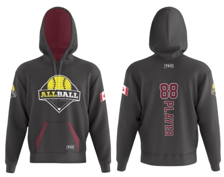Elite Hoodie | ALLBALL Maroon