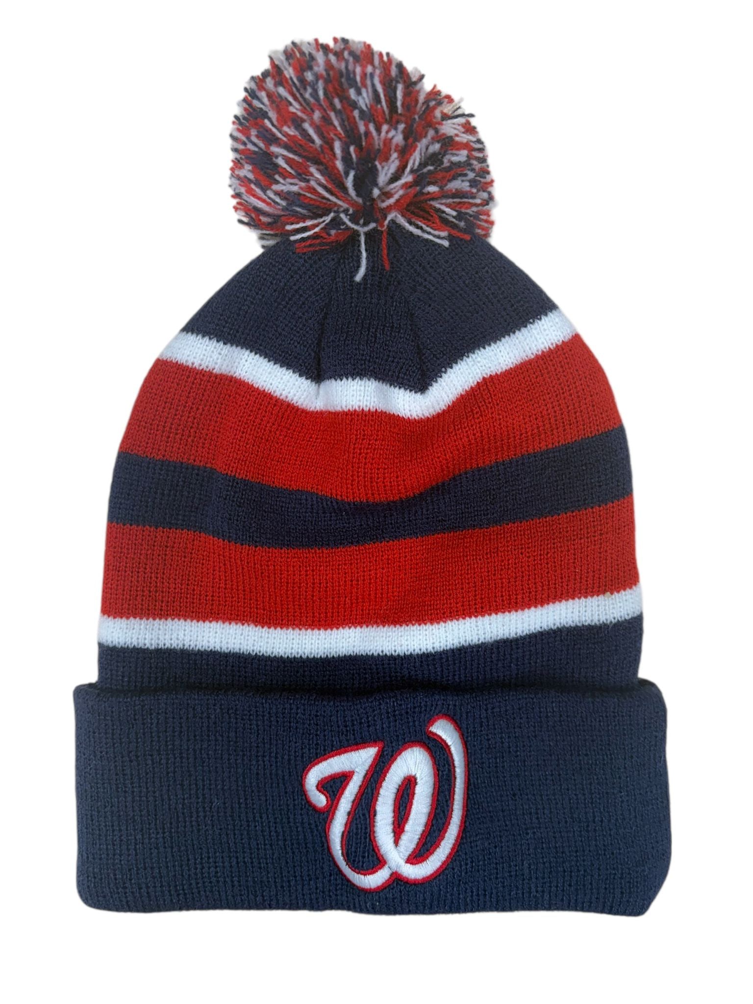 PomPom Toque | Navy/White/Red
