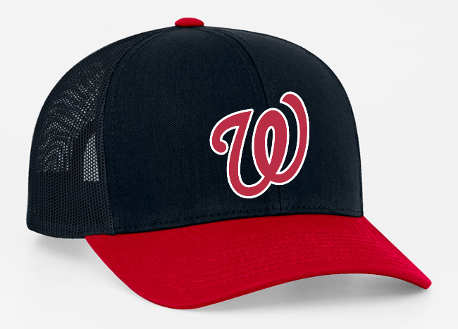 Snapback Hat | Navy/Red