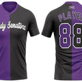 Elite V-Neck T-Shirt | Purple & Black