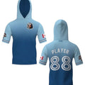 Elite Short Sleeve Hoodie | Light Blue Fade